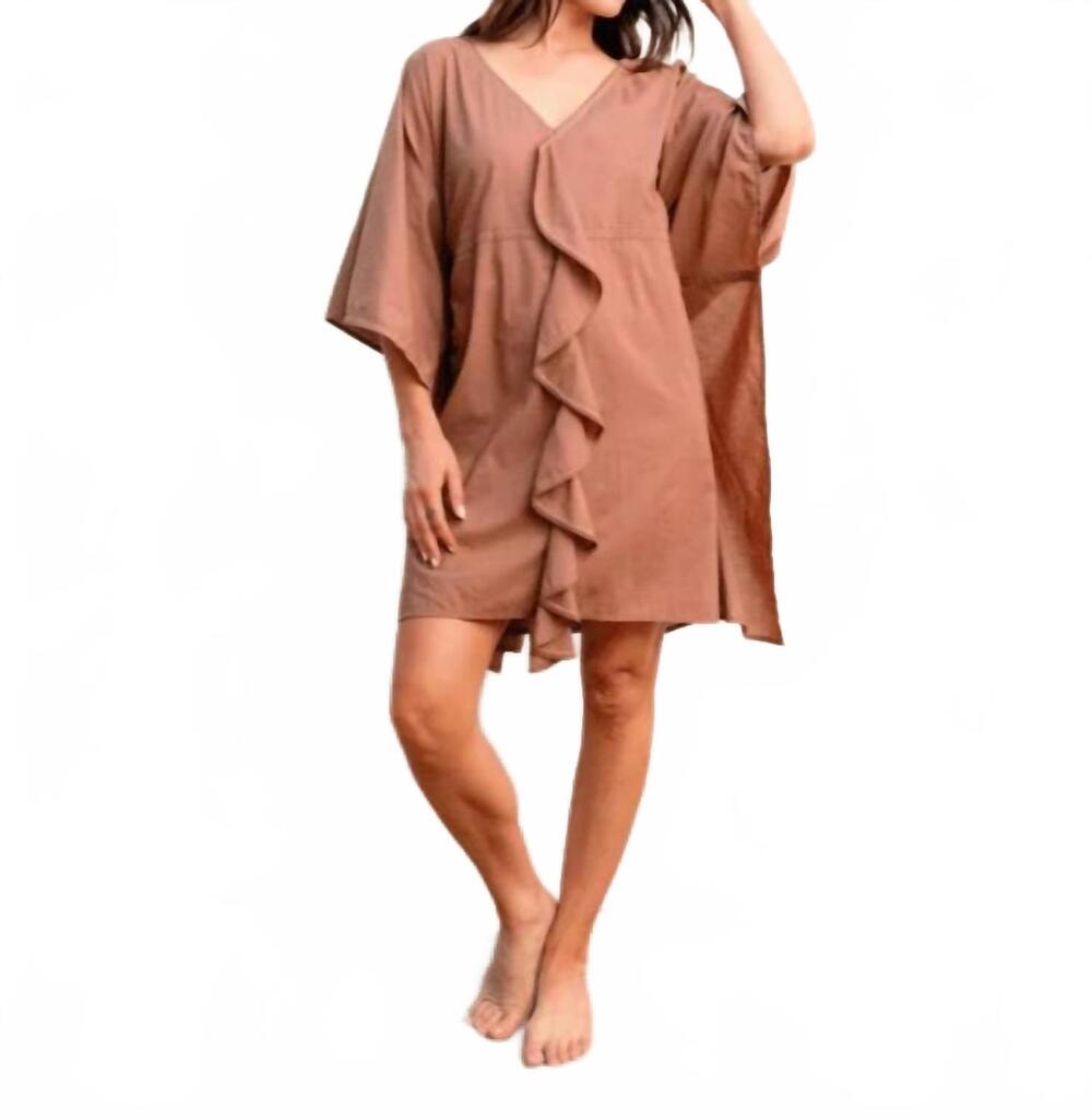 NEW SAND CLOUD shasta kaftan dress cover-up in dusty rose